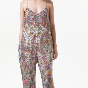 Zara Paisley Jumpsuit.  Size small.